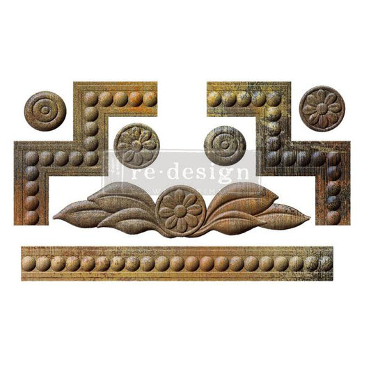 Decor Moulds - redesign - Swedish Posy  - 5"x8"x8mm