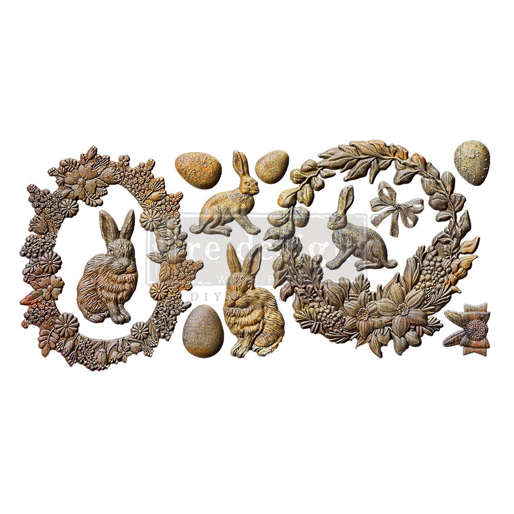 Decor Moulds - redesign - Easter Wreaths - 5"x 10"x8mm