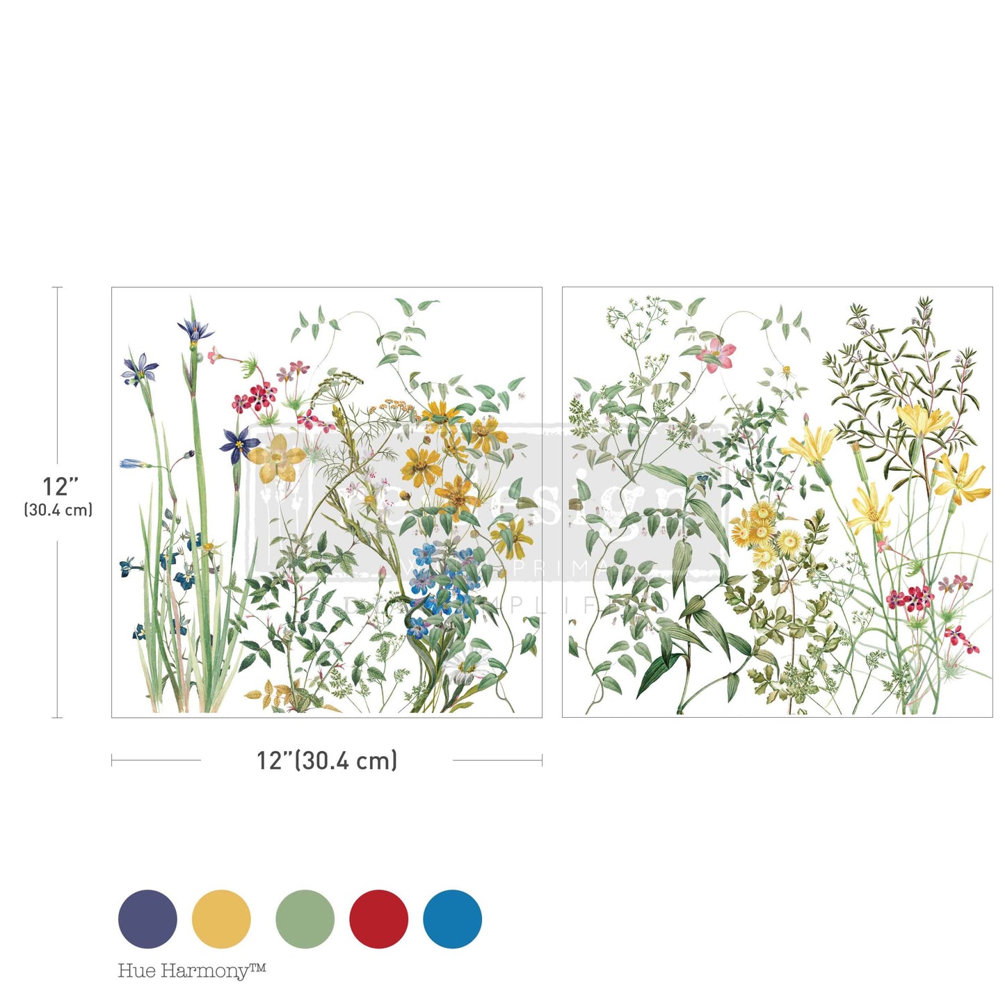 Transfers - Redesign - Maxi 12" x 12" - Eclat Floral