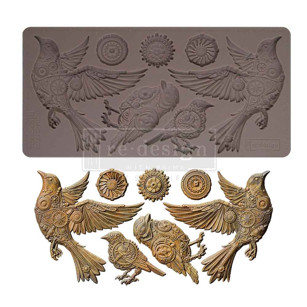 Decor Moulds - Redesign - Gears of Flight- 5"x10"x8mm