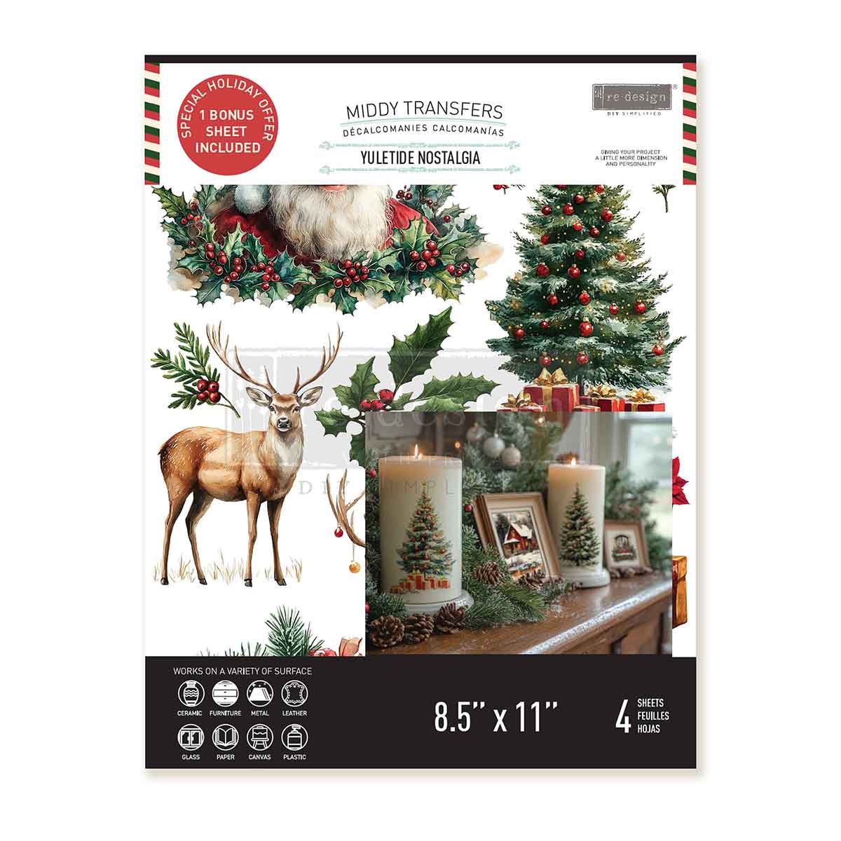 Transfers - Redesign - Middy 8.5" x 11" - Yuletide Nostalgia