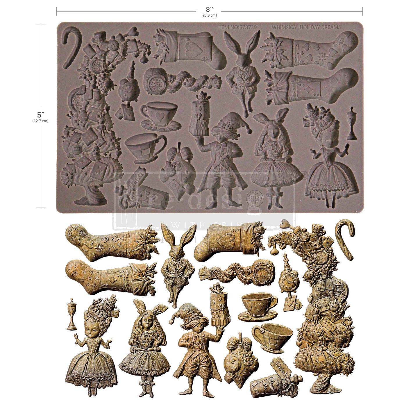 Decor Moulds - Redesign - Whimsical Holiday Dreams - 5"X8"