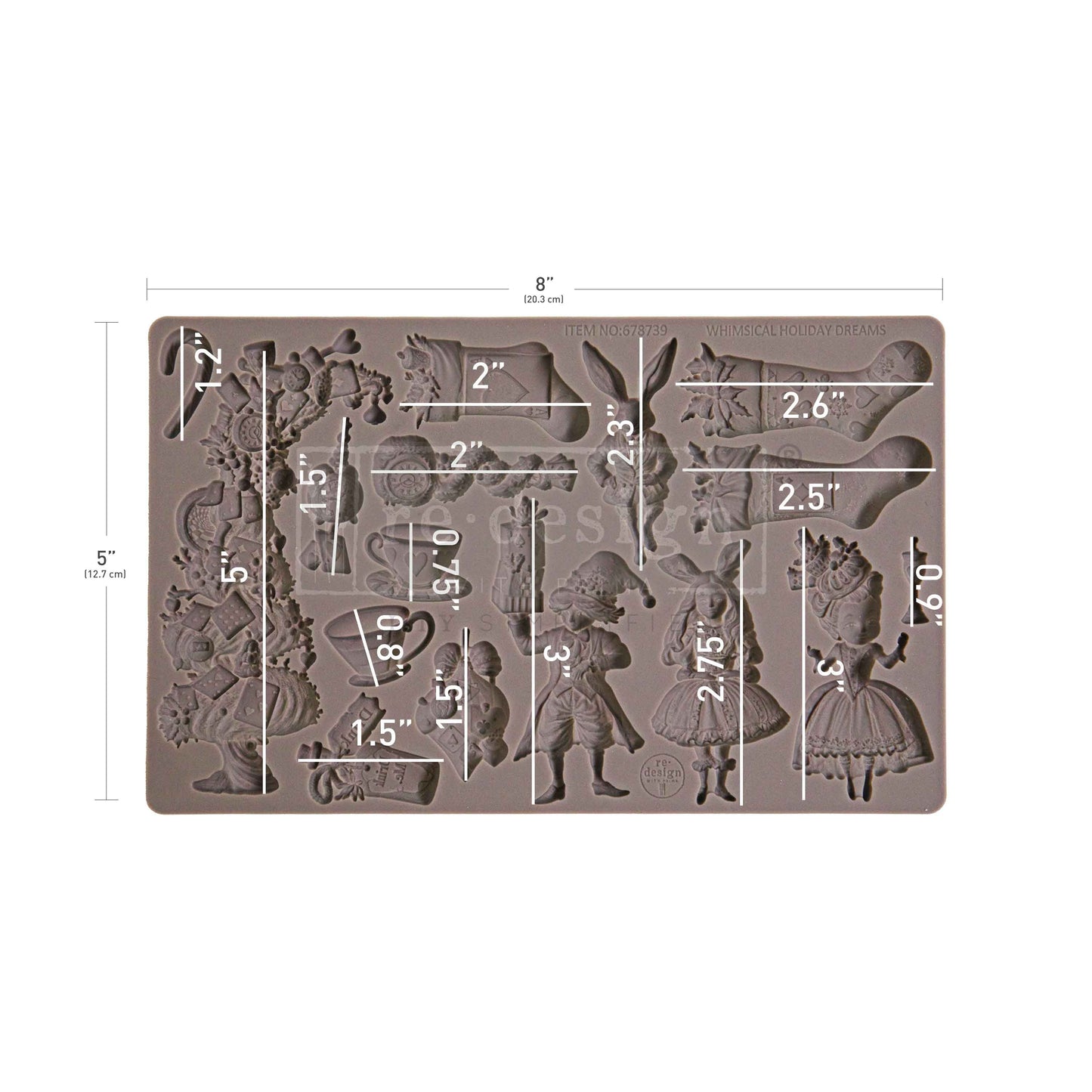 Decor Moulds - Redesign - Whimsical Holiday Dreams - 5"X8"
