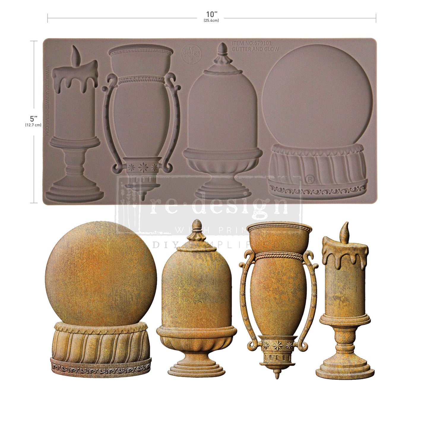 Decor Moulds - Redesign - Glitter and Glow - 5" x 10
