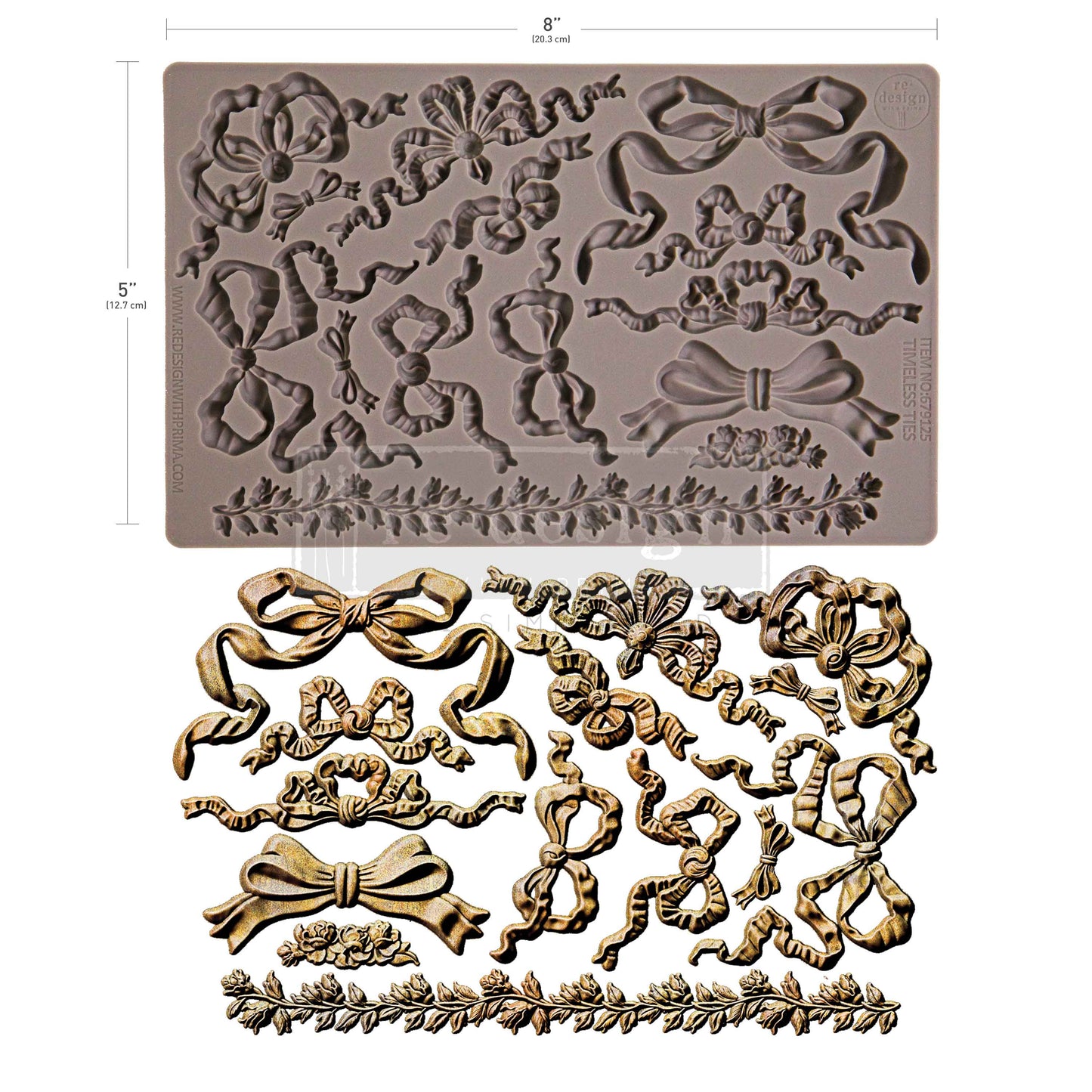 Decor Moulds - Redesign - Timeless Ties - 5"X8"