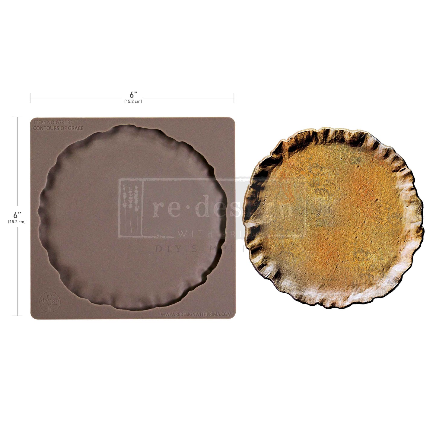 Decor Moulds - Redesign - Contours of Grace - 6" x 6"