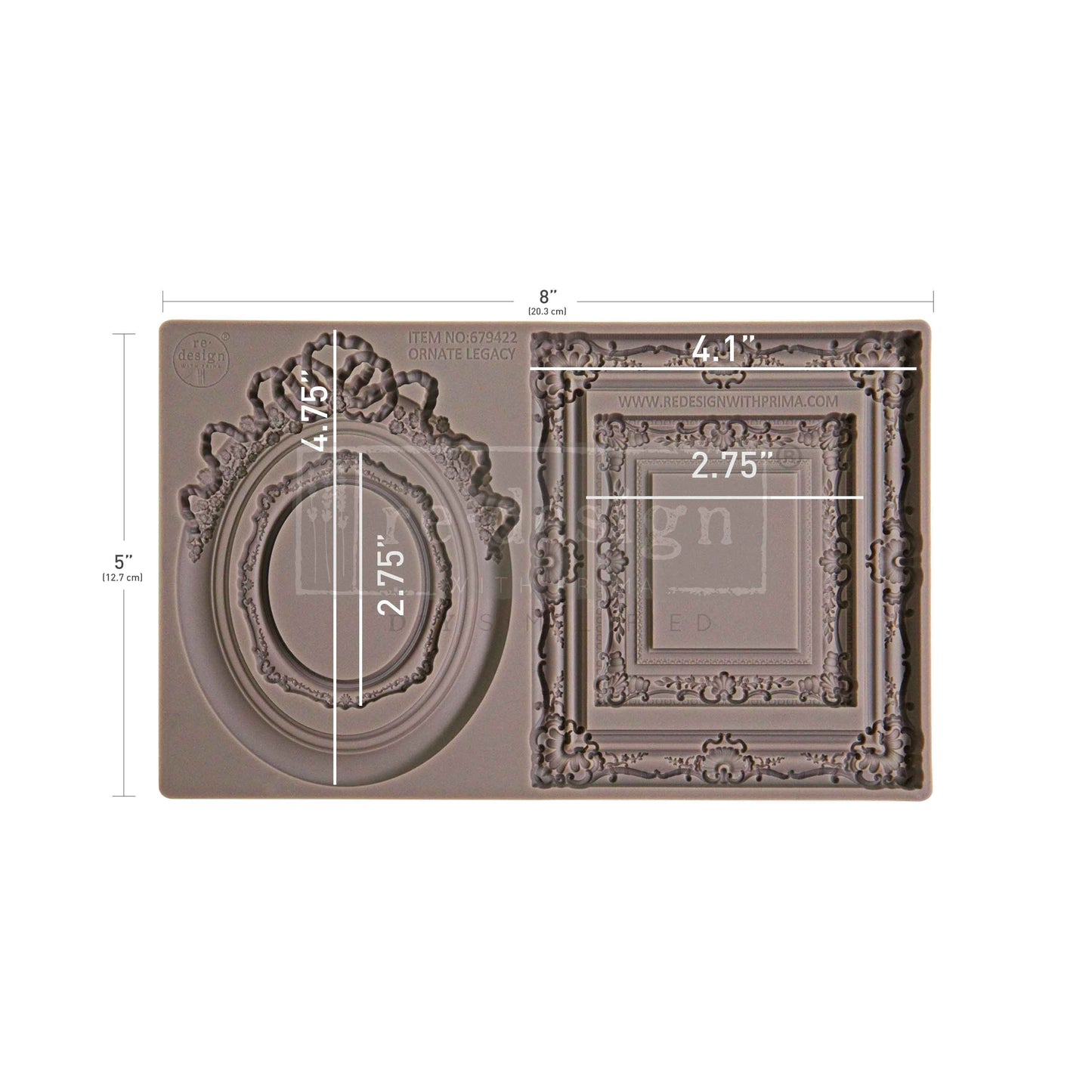 Decor Moulds - Redesign - Ornate Legacy - 5"X8"