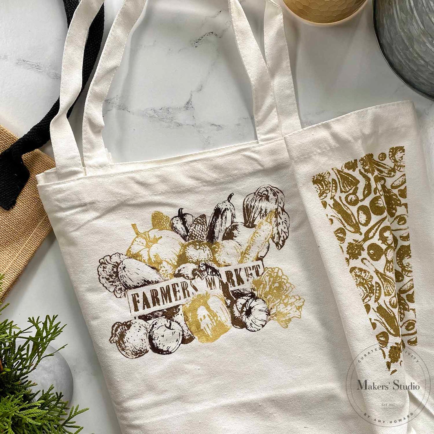 Stencils - A Makers Studio - Farmers Market - 8.5" x 11"