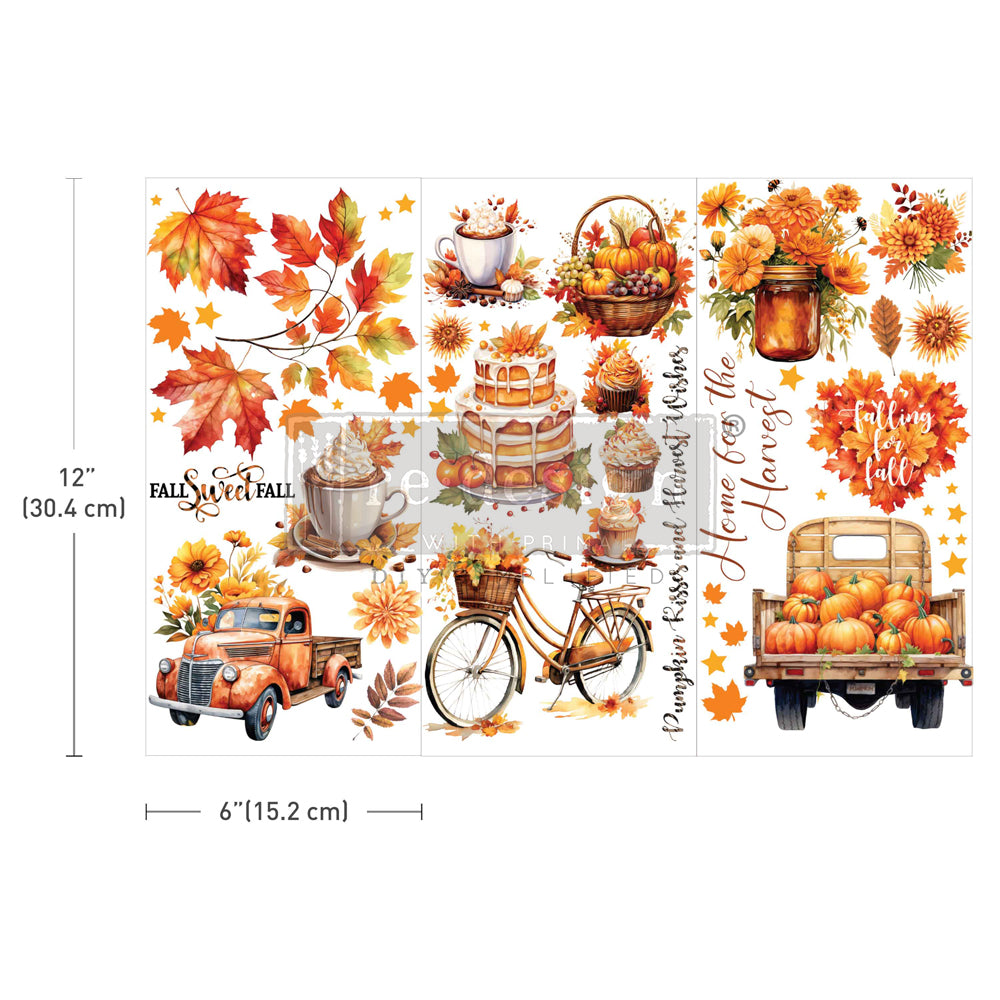 Transfers - Redesign - Mini 6" x 12"- Autumn Splendor