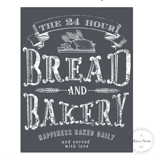 Stencils - A Makers Studio - Bread Bakery - 8.5" x 11"