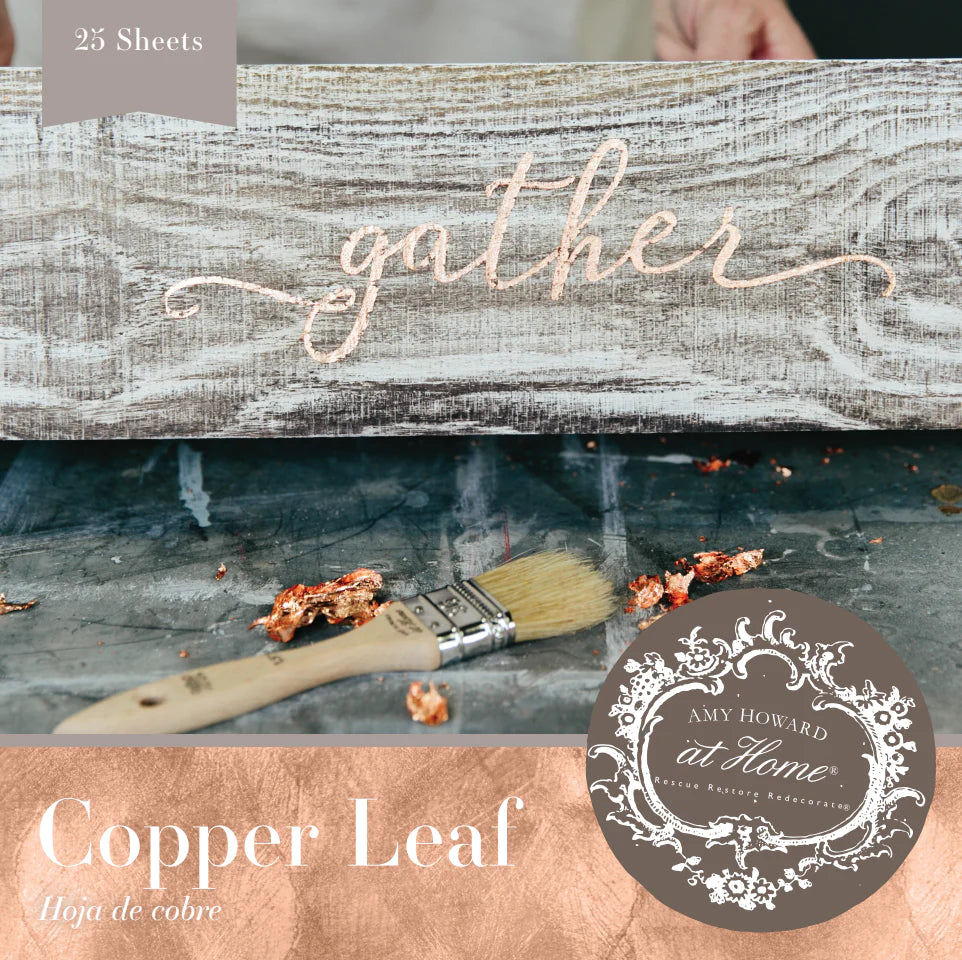 Amy Howard at Home - Finishes - Leaf - Copper - 6"x6" - 25 sheets