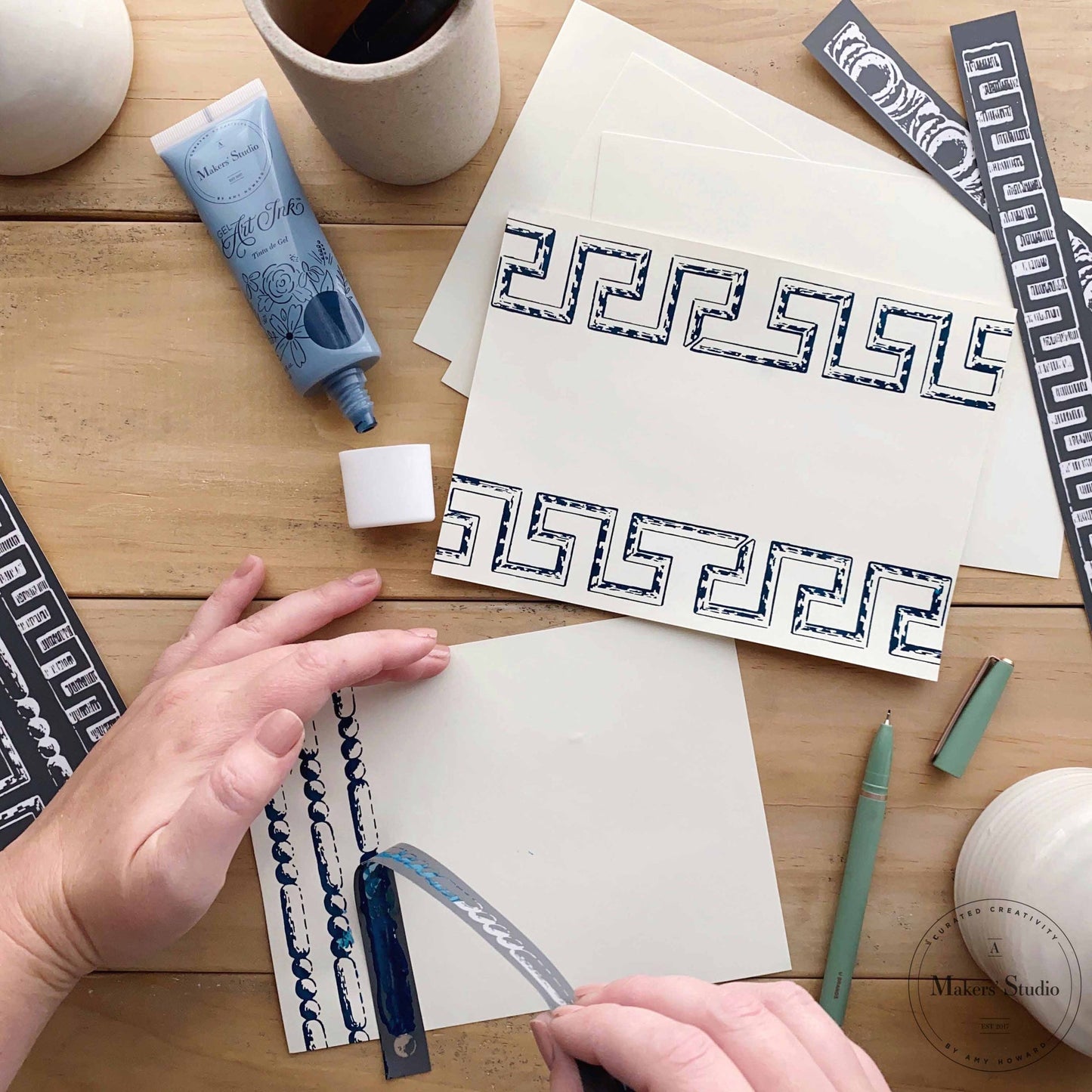 Stencils - A Makers Studio - Classic Borders - 12" x 18"