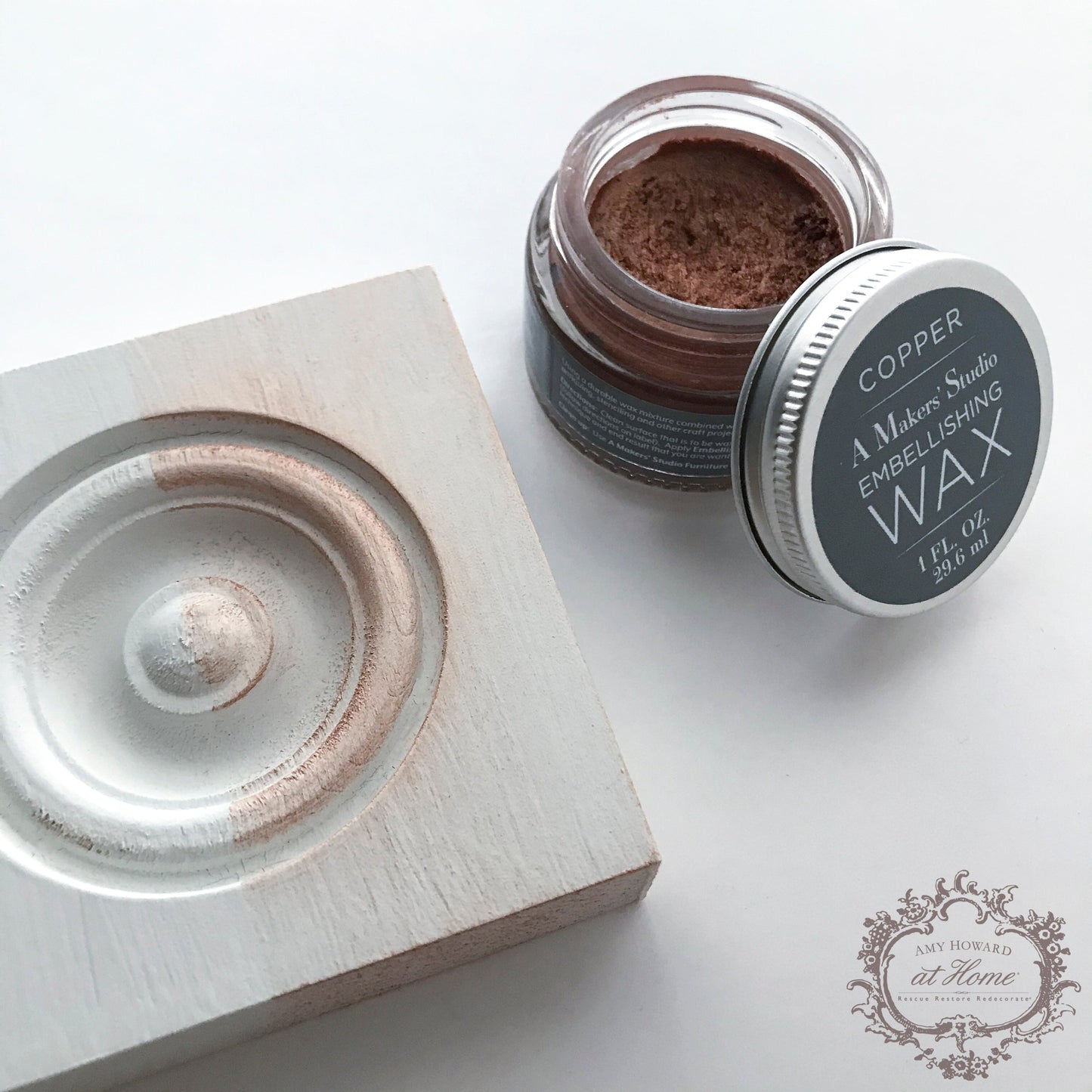 Amy Howard at Home - Finishes - Wax - Embellishing Wax - Copper - 1 oz