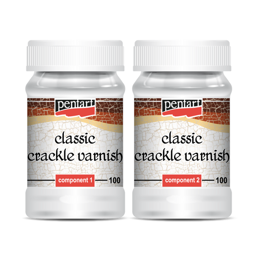 Pentart - Cracking Medium (Surface) - Classic Crackle Medium-2 component set -100ml