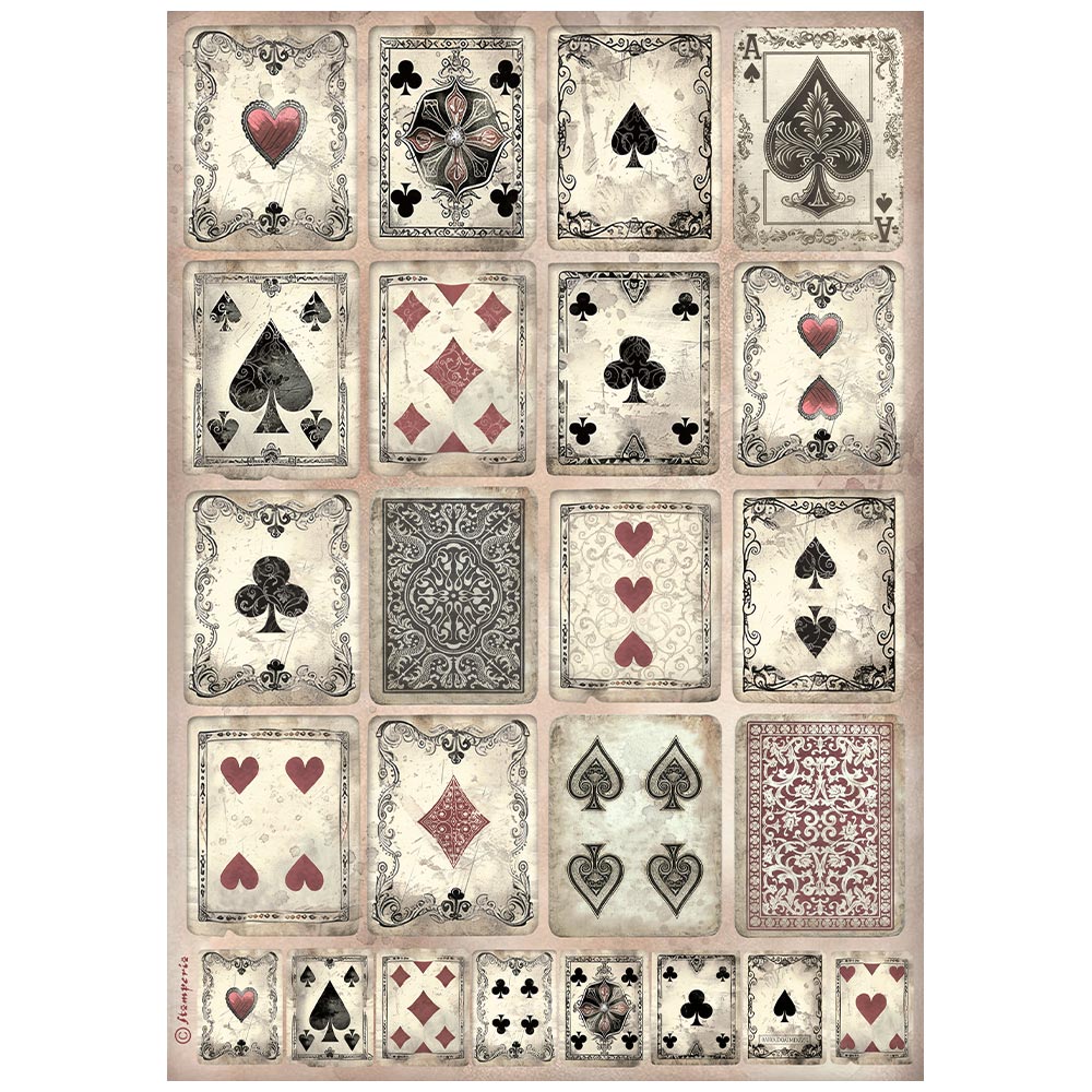 Decoupage Paper - Stamperia - A4 - DFSA41006 - Master of Magic - Cards - Rice Paper