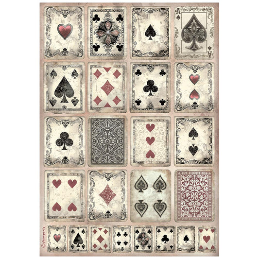 Decoupage Paper - Stamperia - A4 - DFSA41006 - Master of Magic - Cards - Rice Paper