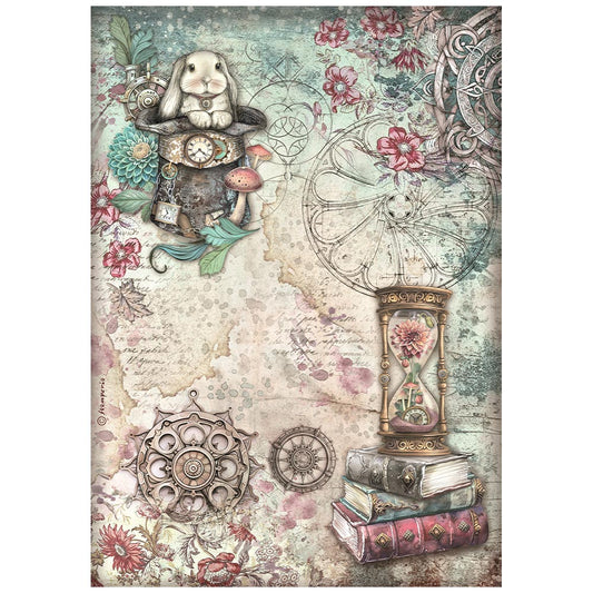 Decoupage Paper - Stamperia - A4 - DFSA41007 - Master of Magic - Hourglass - Rice Paper