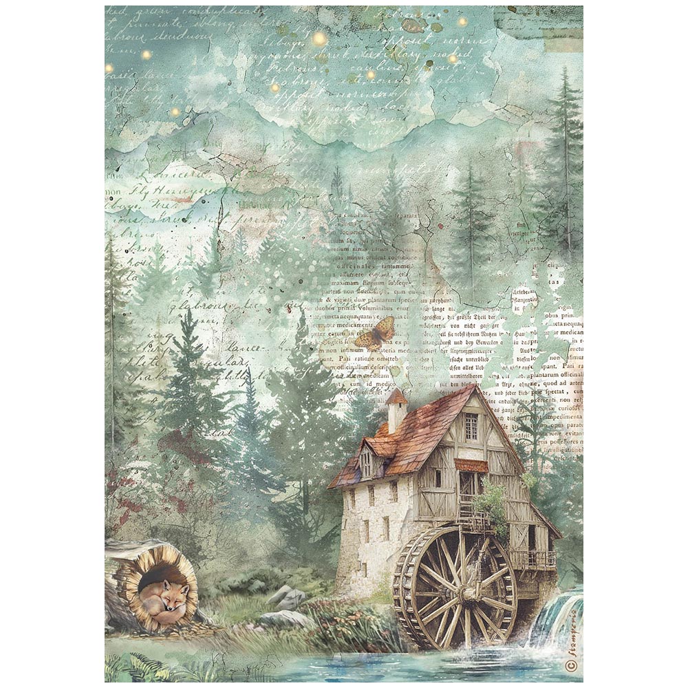 Decoupage Paper - Stamperia - A4 - DFSA41082-Herbarium Silvae-Mill-Rice Paper