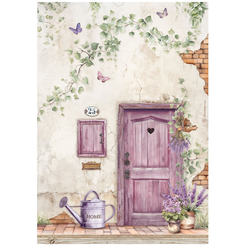 Decoupage Paper - Stamperia - A4 - DFSA4886 Lavender - Door