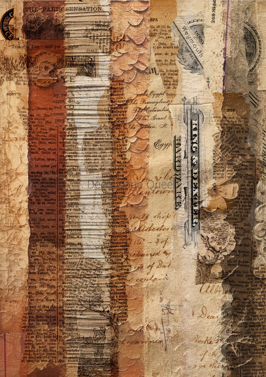 Decoupage Paper - DQ - DQRP0634 - Autumn Ephemera - Rice Paper