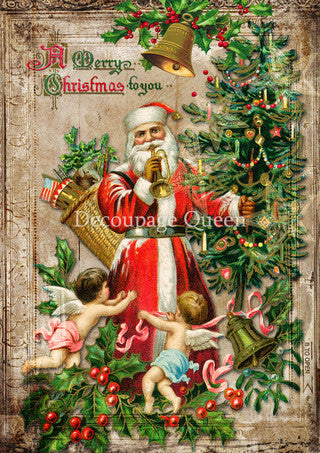 Decoupage Paper - DQ - DQRP0692 - A4 - A Merry Christmas to You