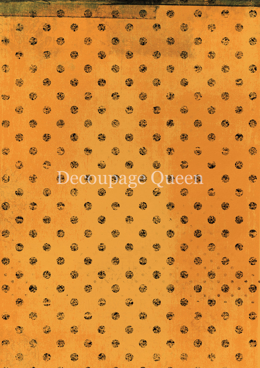 Decoupage Paper - DQ - DQRP0789 - Orange Dots