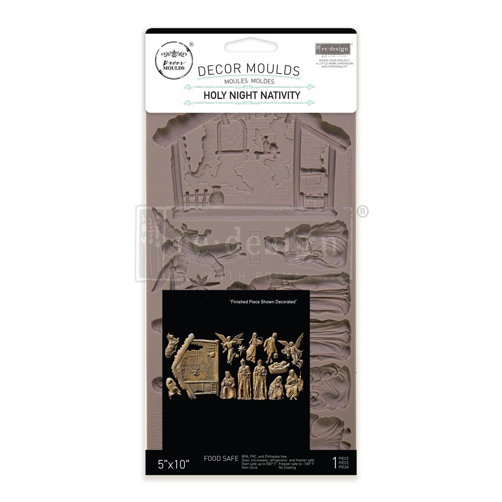 Decor Moulds - Redesign - Holy Night Nativity - 5"X10"