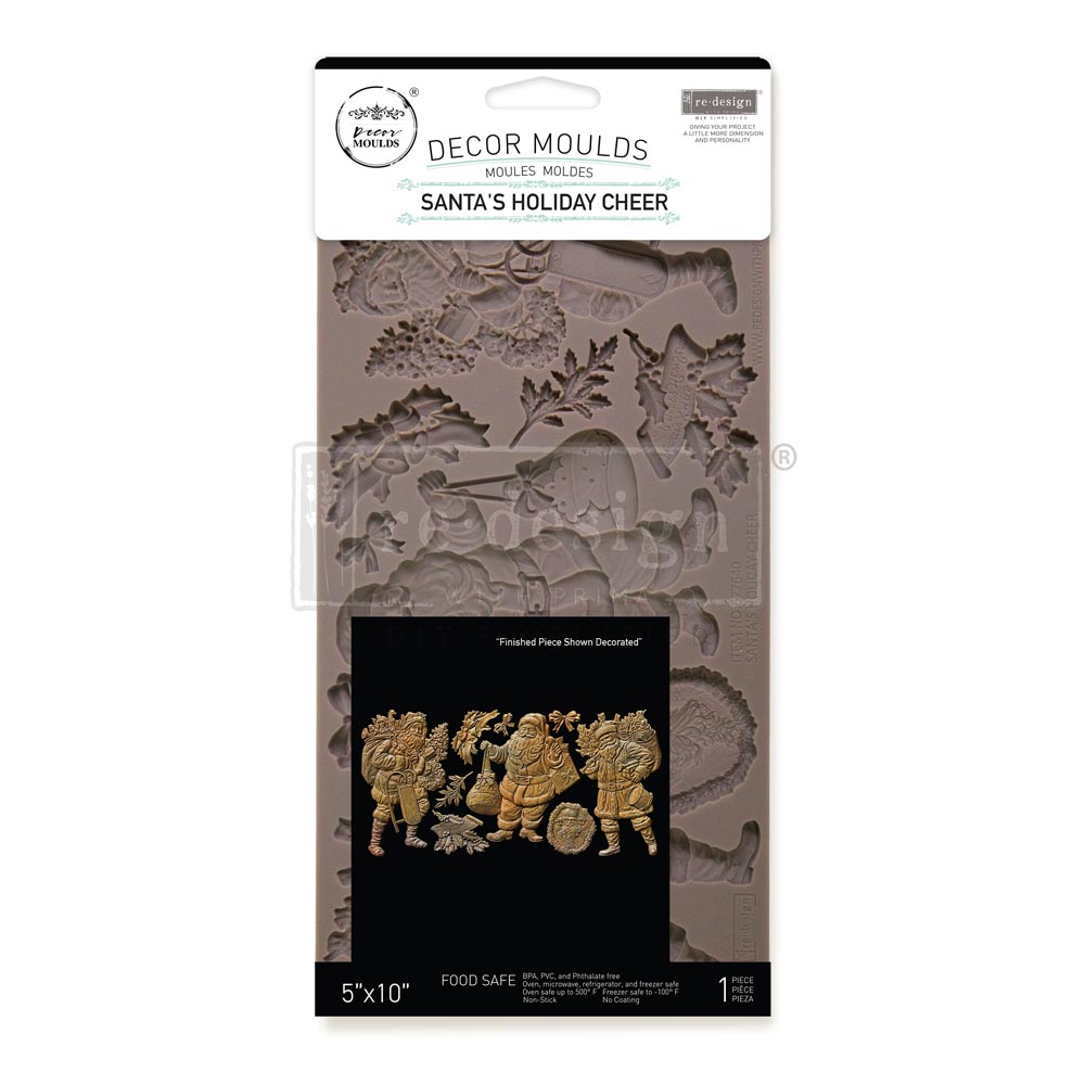 Decor Moulds - Redesign - Santa's Holiday Cheer - 5"X10"