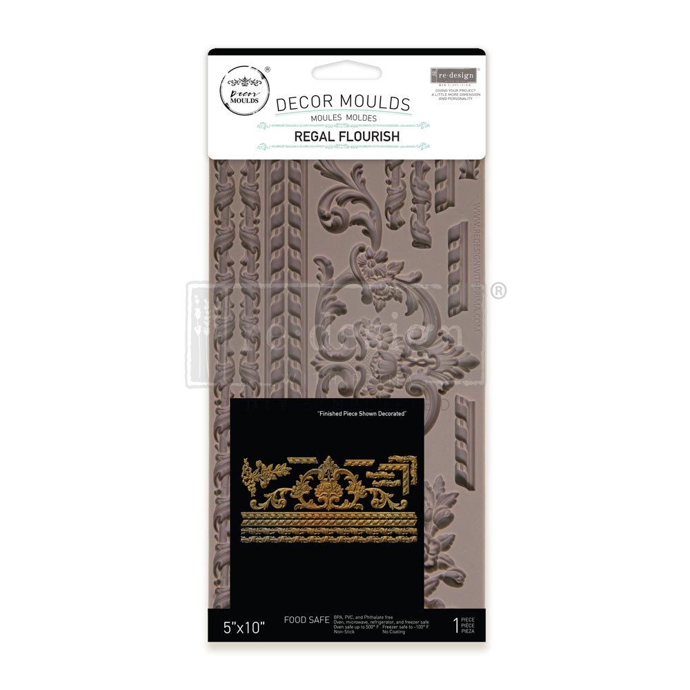 Decor Moulds - Redesign - Regal Flourish - 5"X10"