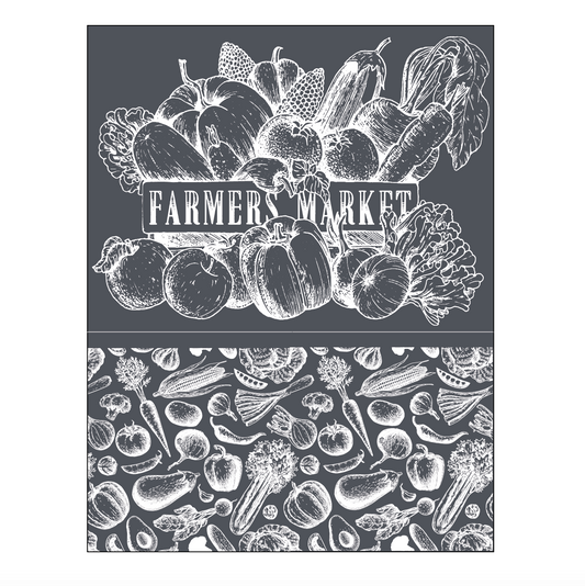 Stencils - A Makers Studio - Farmers Market - 8.5" x 11"