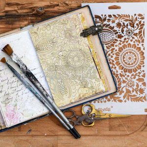 Stencils - Redesign - Folk Florals (Finnabair) - 6" x 9" - 16ml mylar