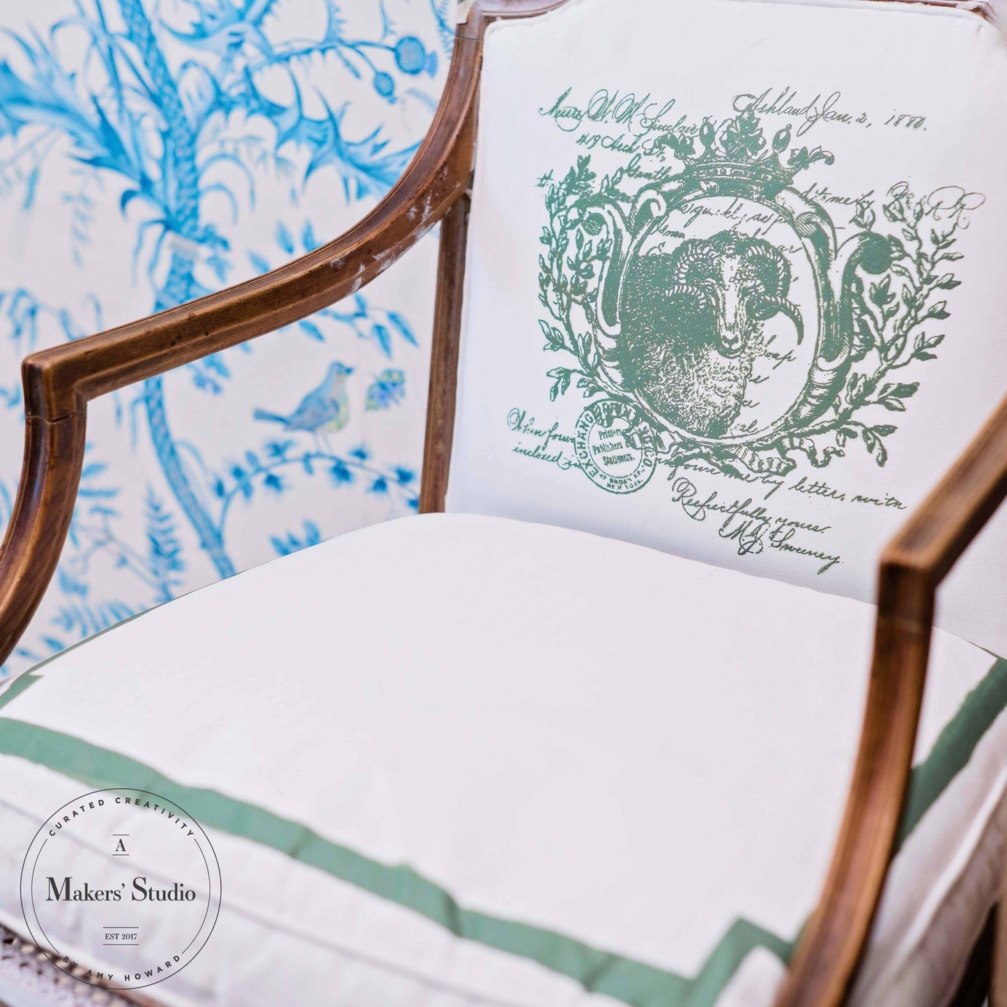 Stencils - A Makers Studio - French Ram - 8.5" x 11"