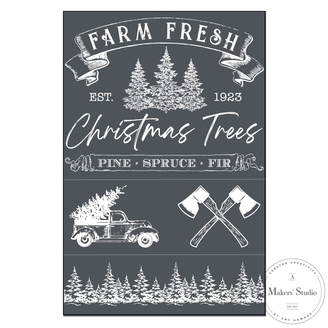 Stencils - A Makers Studio - Fresh Cut - 12" x 18"