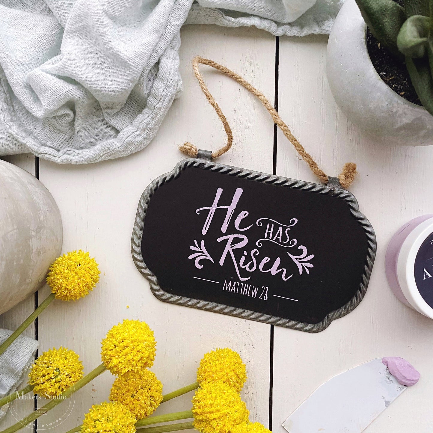 Stencils - A Makers Studio - Happy Easter - 8.5" x 11"