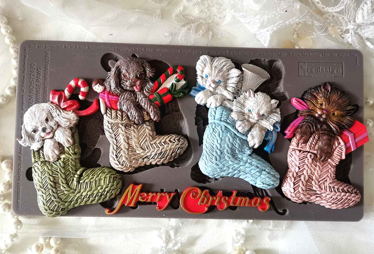 Decor Moulds - Redesign - Twinkle Paws - 5"X10" - Limited Edition