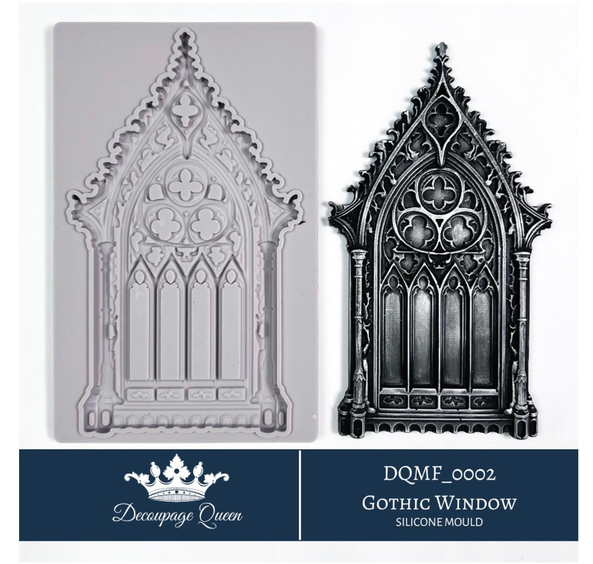 Decor Moulds - Decoupage Queen - DQMF0002 - Gothic Window - 5"X8" - Limited Edition