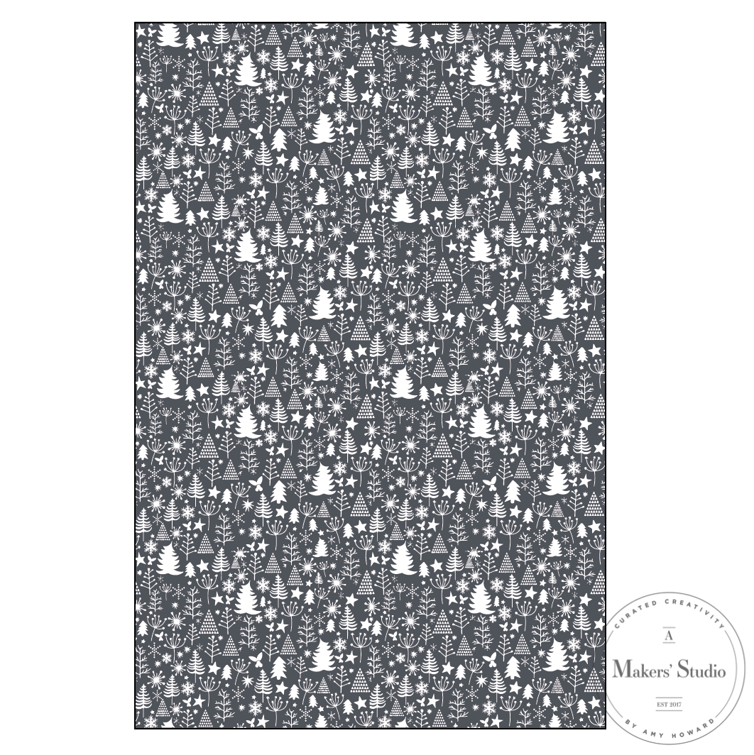 Stencils - A Makers Studio - I See Christmas - 12" x 18"