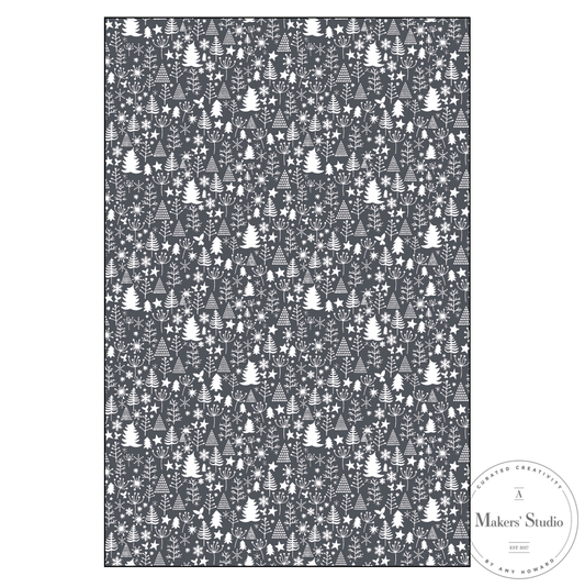 Stencils - A Makers Studio - I See Christmas - 12" x 18"