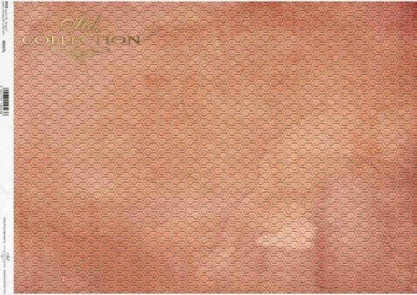 Decoupage Paper - ITD - A3 - R0417 - Background Peach Honeycomb - Rice Paper