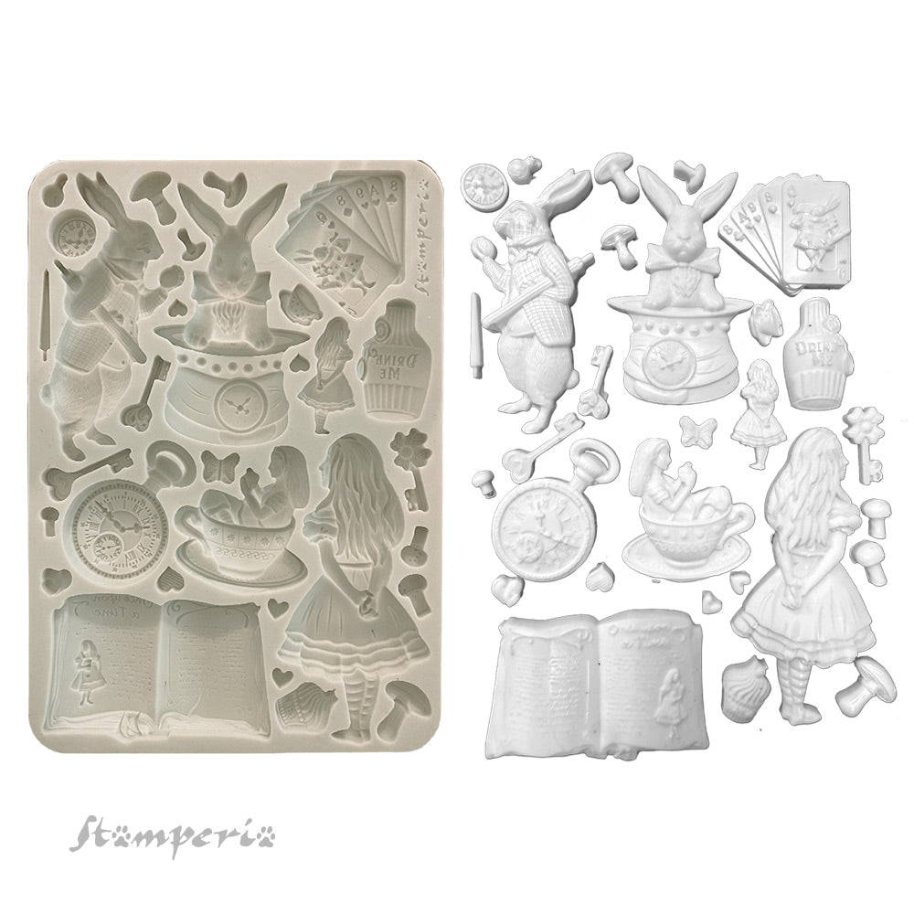 Moulds - Stamperia - A5 - KACMA572 - Alice in Christmas - Alice - Silicone