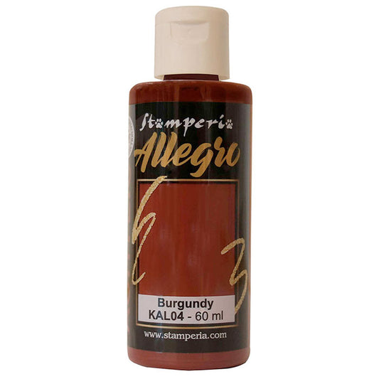 Paints - Stamperia - Allegro - KAL 04 - Burgundy - 60ml - Acrylic