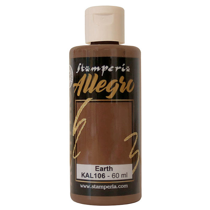 Paints - Stamperia - Allegro - KAL106 - Earth - 60ml - Acrylic