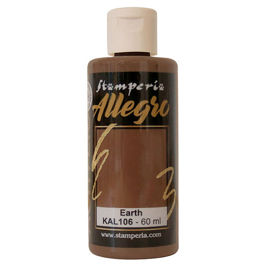Paints - Stamperia - Allegro - KAL106 - Earth - 60ml - Acrylic