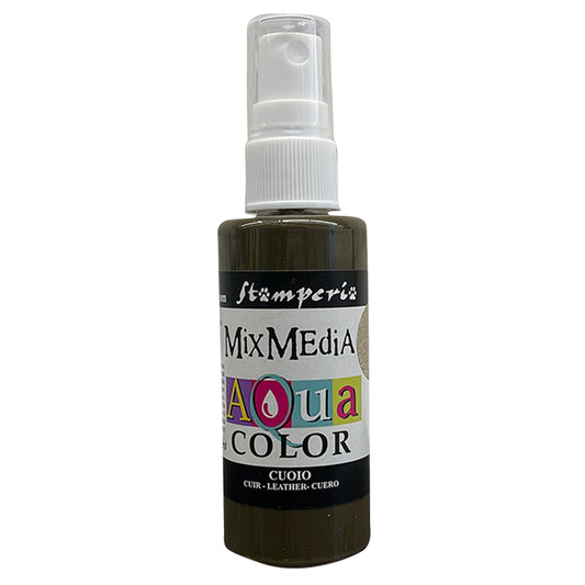Finishes - Stamperia - KAQ004 - Mixed Media Aquacolor 60ml -Leather