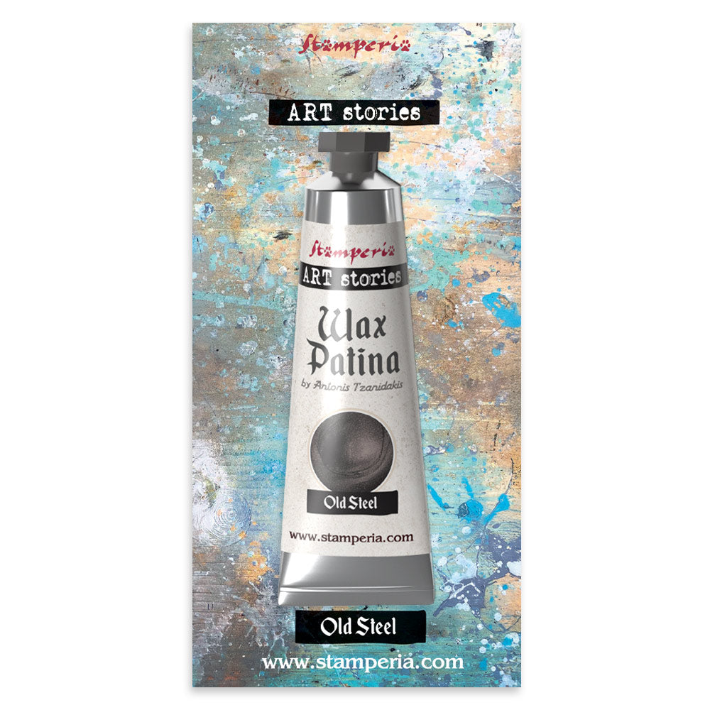 Stamperia - Art Stories - KECW01 - Wax Patina - Old Steel - 40ml