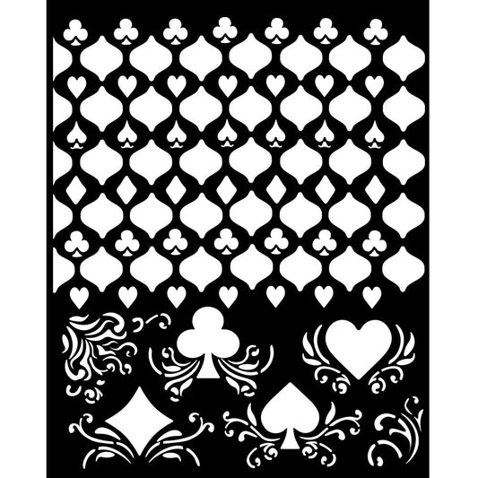 Stencils - Stamperia - KSTD174 - 20X25cm (7.87"x9.84") - Master of Magic - Cards Pattern