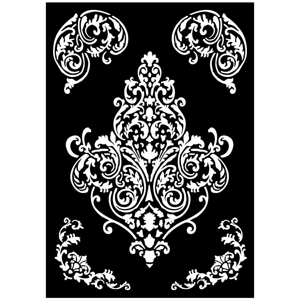 Stamperia - Art Stories - KSTDA3001 - Stencils - A3 - Frieze and Corners