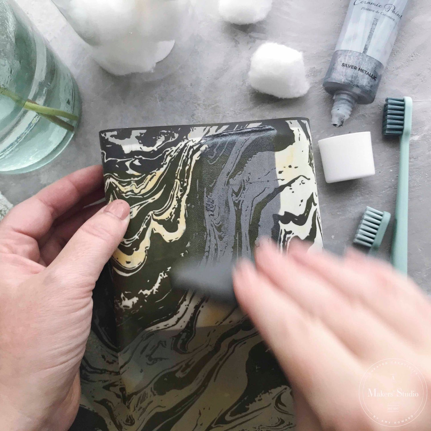 Stencils - A Makers Studio - Marbling - 8.5" x 11"