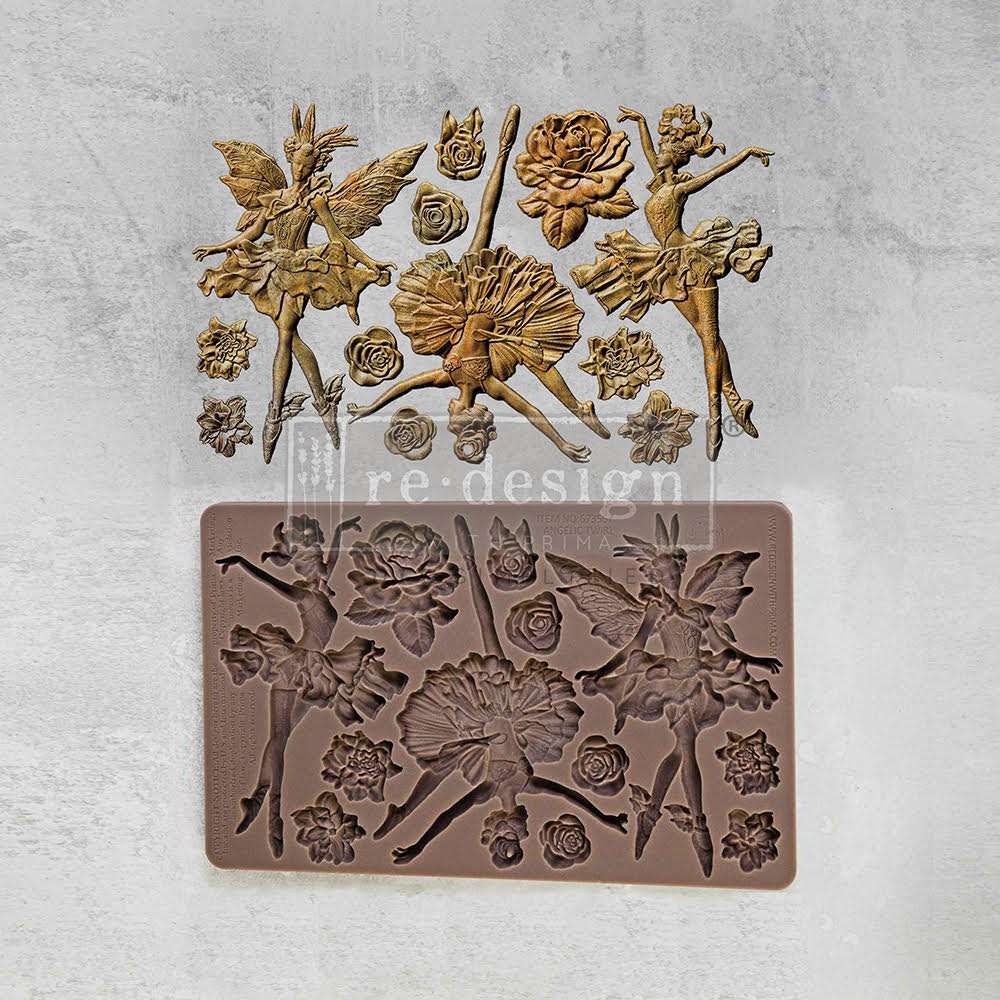 Decor Moulds - Redesign - Angelic Twirl - 5"x8"x8mm