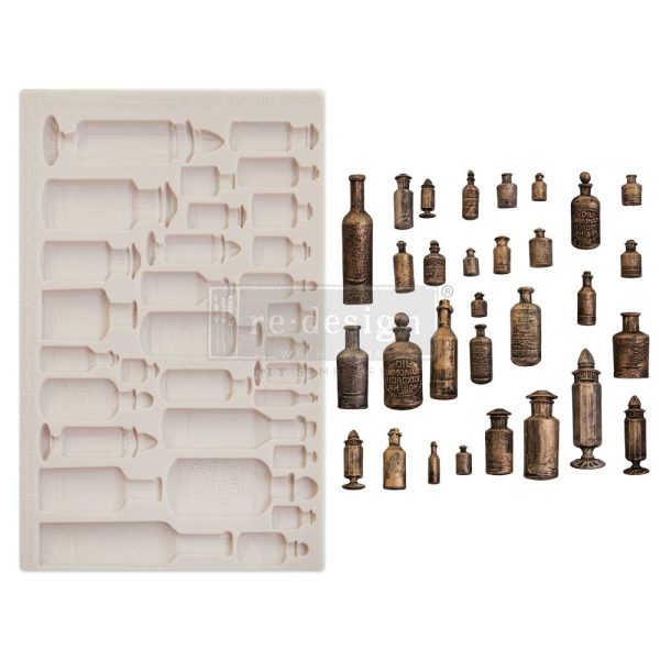 Decor Moulds - redesign - Apothecary Bottles (Finnabair)- 5"x8"x8mm